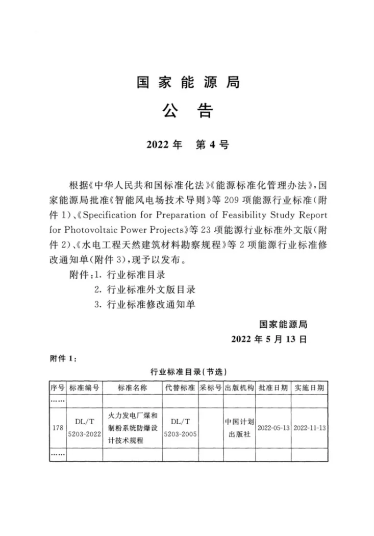 DL/T 5203-2022 火力发电厂煤和制粉系统防爆设计技术规程第3页预览图