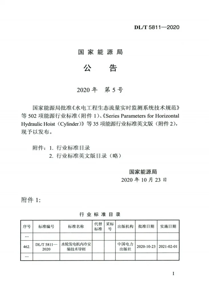 DL/T 5811-2020 水轮发电机内冷安装技术导则第3页预览图