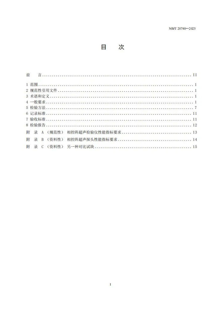 NB/T 20740-2025 奥氏体不锈钢管道焊缝相控阵超声检验第2页预览图