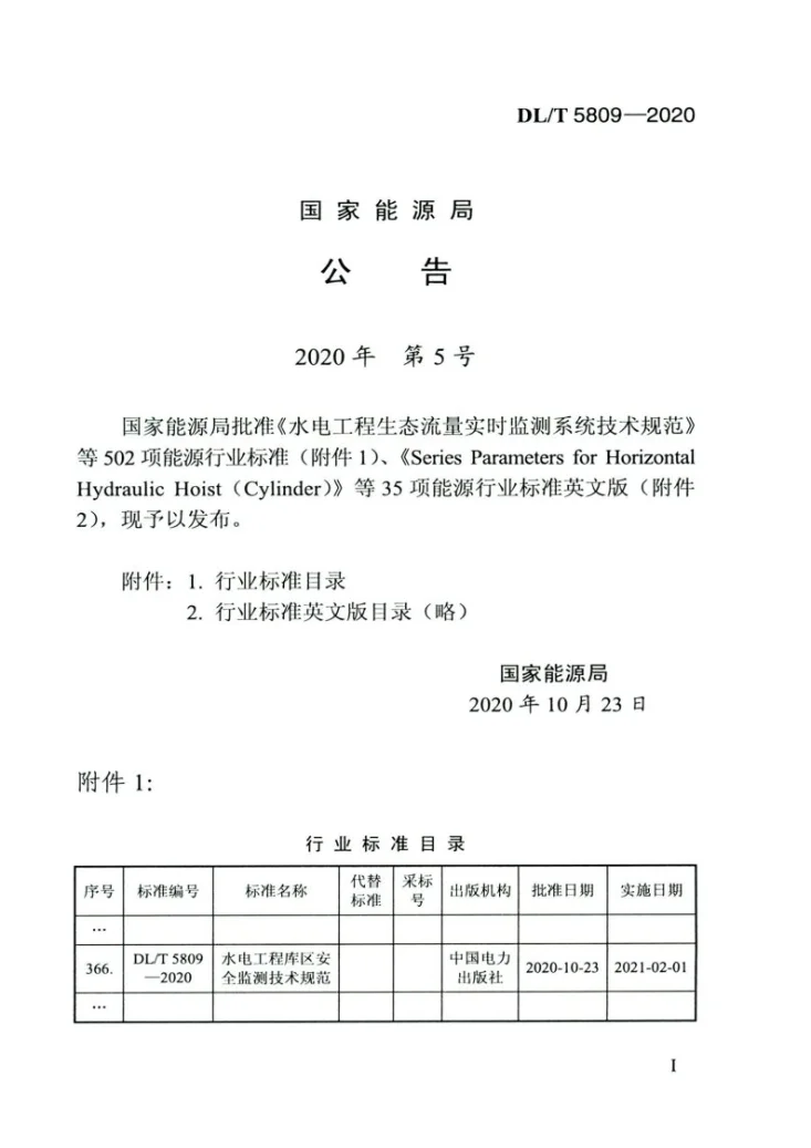 DL/T 5809-2020 水电工程库区安全监测技术规范第3页预览图