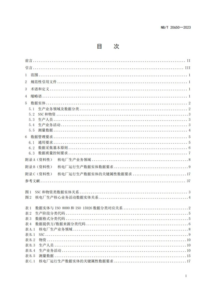 NB/T 20650-2023 核电厂运行生产数据管理要求第2页预览图