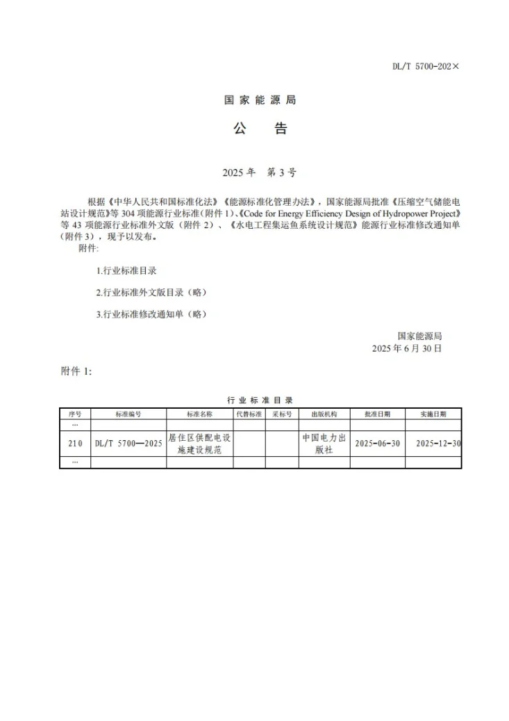 DL/T 5700-2025 居住区供配电设施建设规范第3页预览图