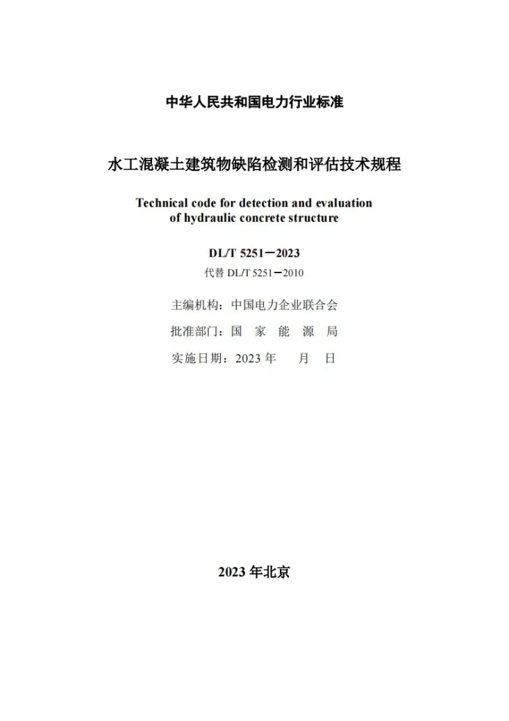 DL/T 5251-2024 水工混凝土建筑物缺陷检测和评估技术规程第3页预览图