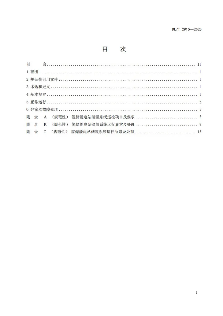 DL/T 2915-2025 氢储能电站储氢系统运行规程第2页预览图