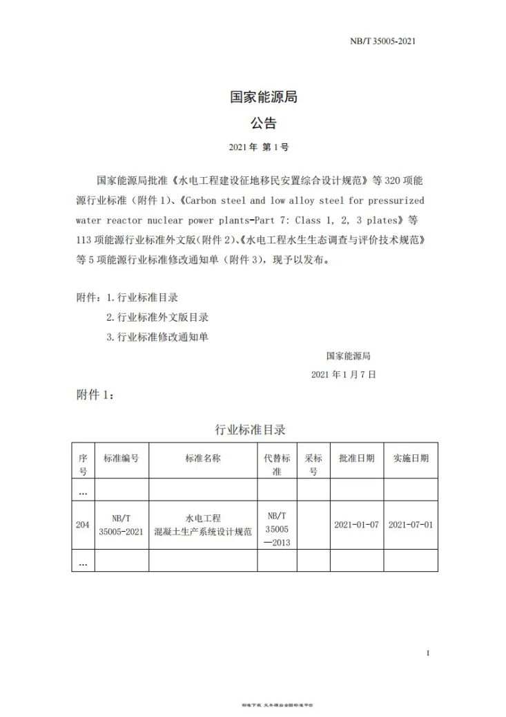 NB/T 35005-2021 水电工程混凝土生产系统设计规范第3页预览图