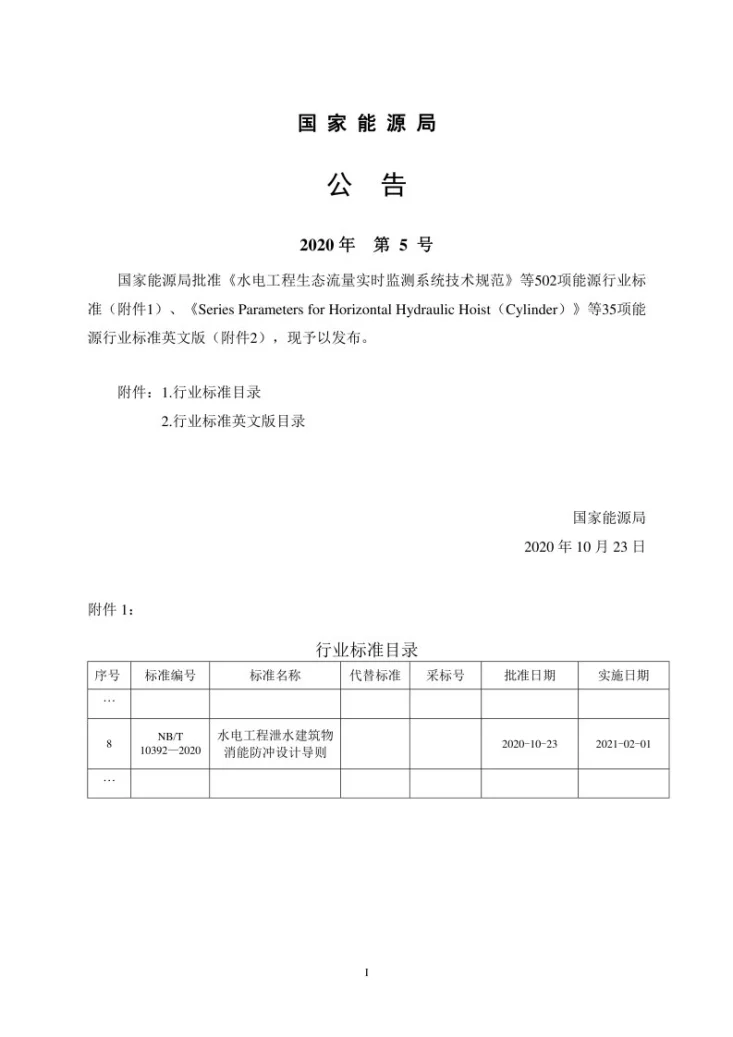 NB/T 10392-2020 水电工程泄水建筑物消能防冲设计导则第3页预览图