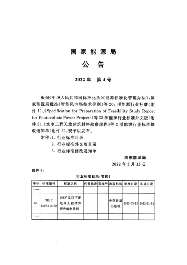 NB/T 10983-2022 20kV及以下配电网工程结算报告编制导则第3页预览图