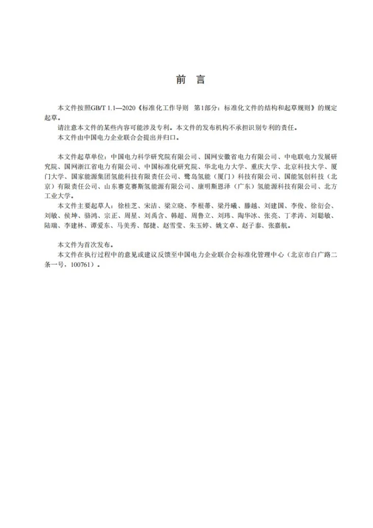 DL/T 2972-2025 宽范围调节质子交换膜水电解制氢系统技术规范第3页预览图