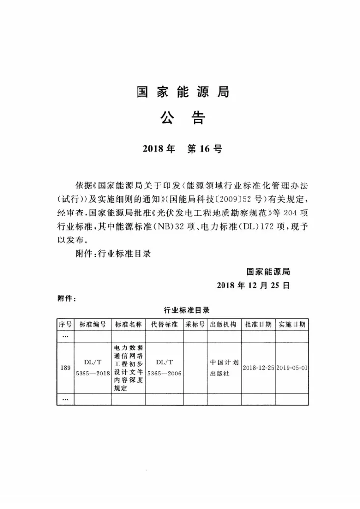 DL/T 5365-2018 电力数据通信网络工程初步设计文件内容深度规定第3页预览图