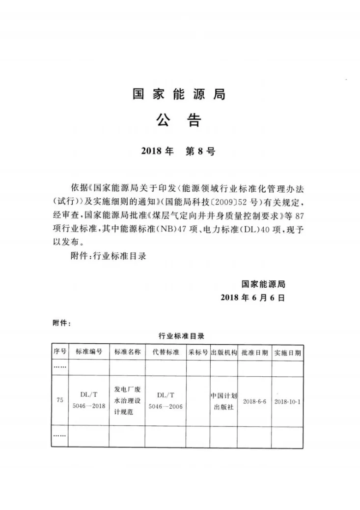 DL/T 5046-2018 发电厂废水治理设计规范第3页预览图