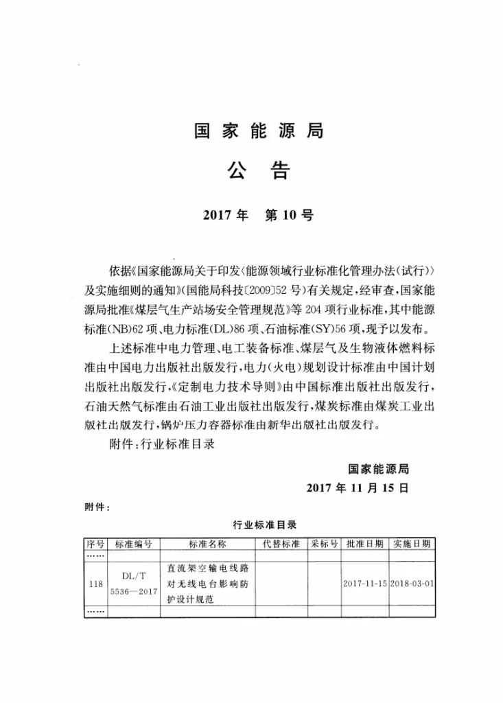 DL/T 5536-2017 直流架空输电线路对无线电台影响防护设计规范第3页预览图