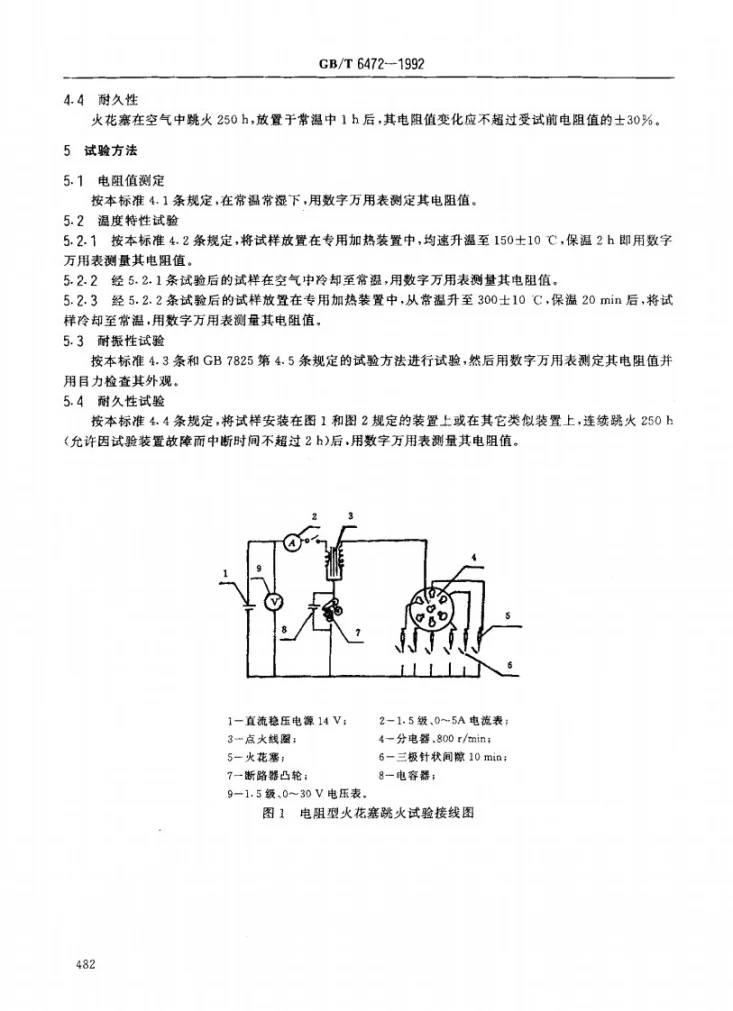 JB/T 6472-1992 电阻型火花塞第2页预览图