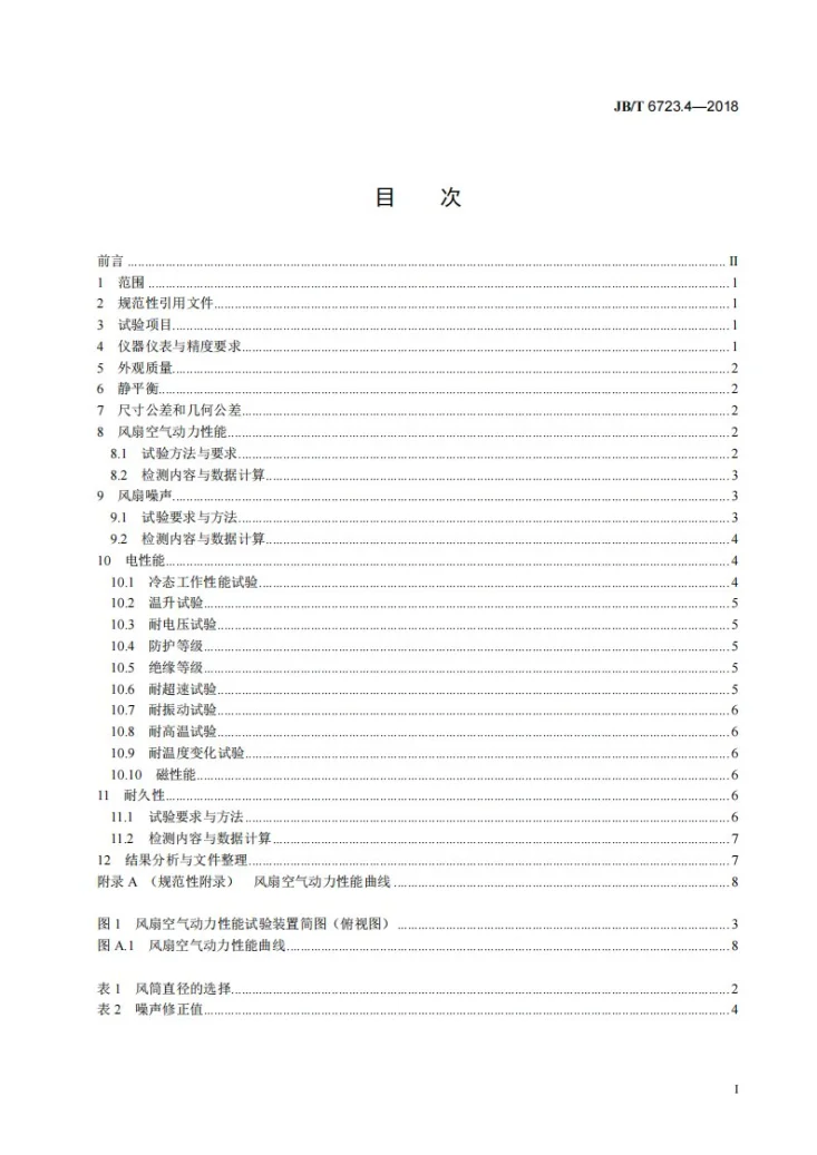 JB/T 6723.4-2018 内燃机冷却风扇 第4部分：冷凝式内燃机冷却风扇 试验方法第3页预览图