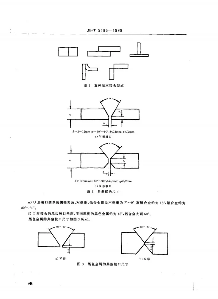 JB/T 9185-1999 钨极惰性气体保护焊工艺方法第3页预览图