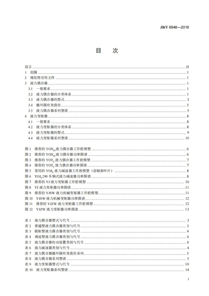 JB/T 8848-2018 液力元件 系列型谱第2页预览图