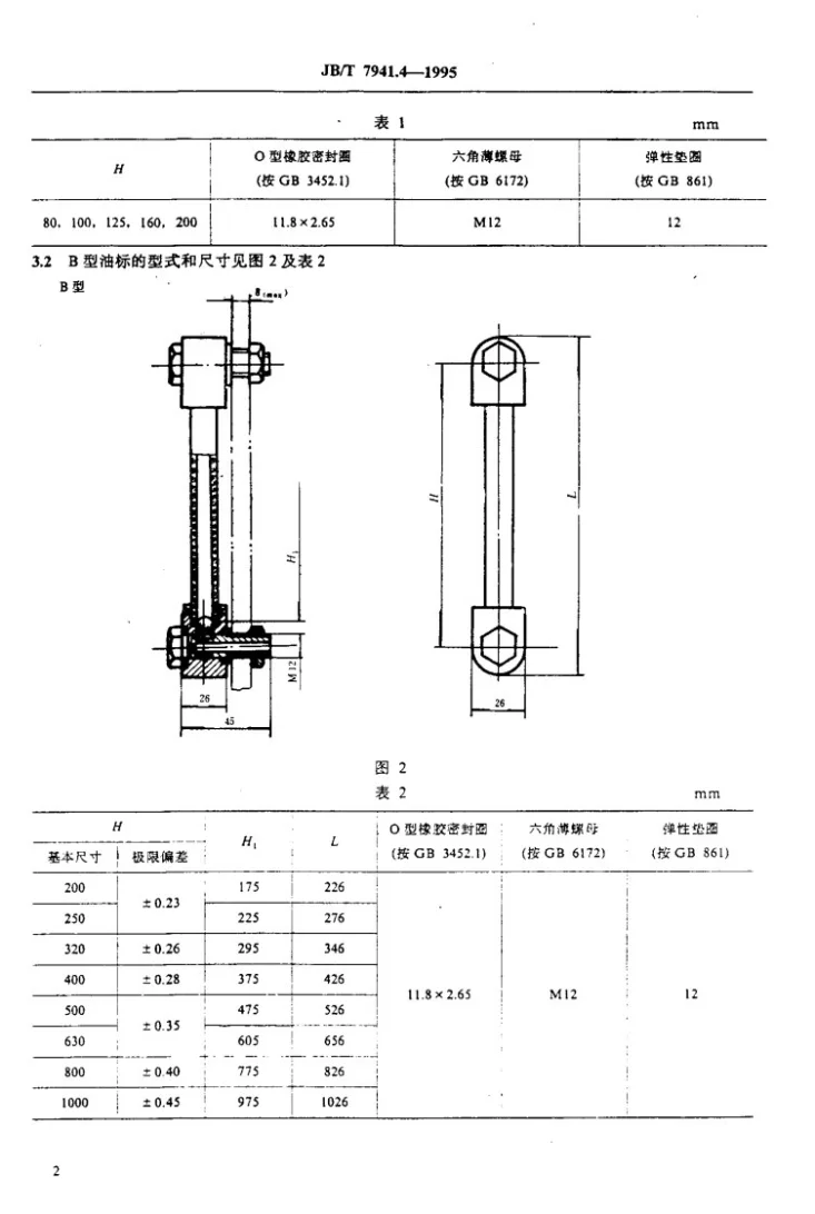 JB/T 7941.4-1995 管状油标第3页预览图