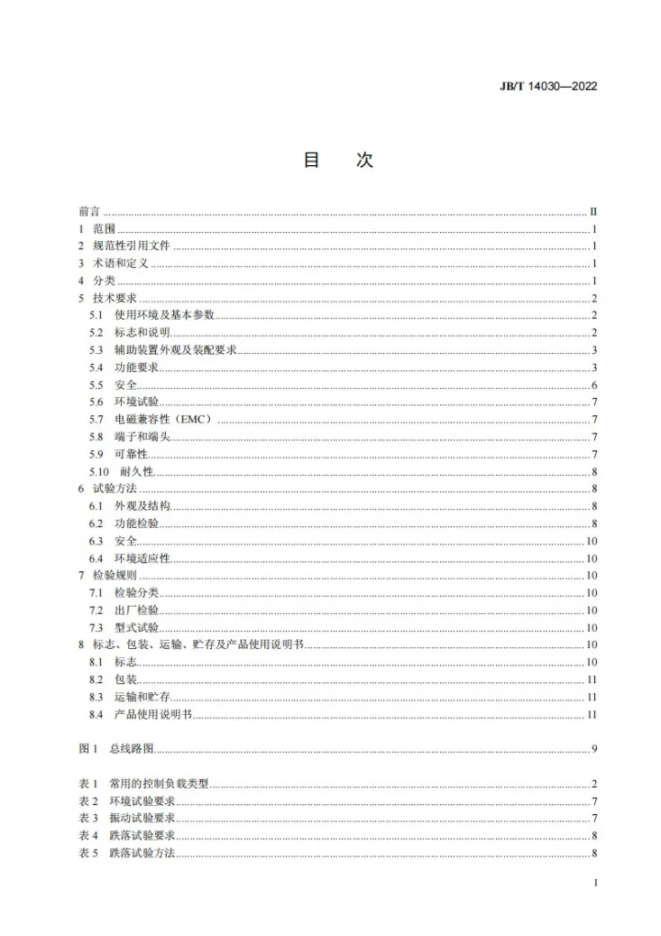 JB/T 14030-2022 家用和类似用途室内控制器第2页预览图