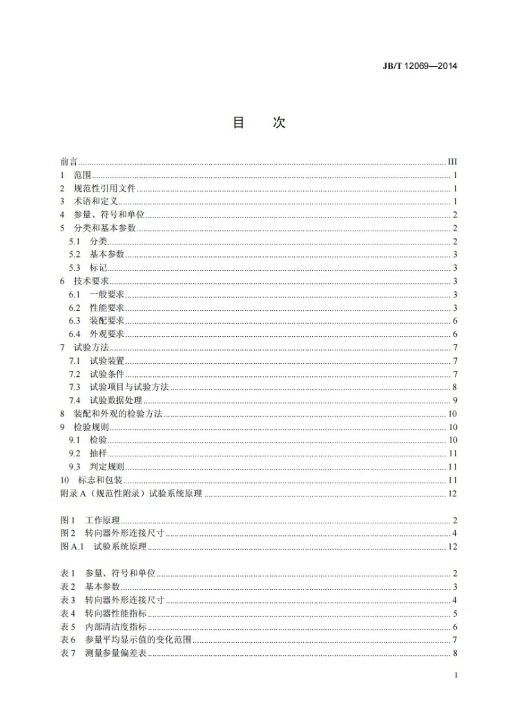 JB/T 12069-2014 全液压转向器 摆线转阀式负荷传感型第2页预览图