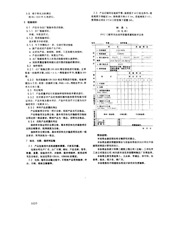 JG/T 3005.1-1993 PVC门窗帘吊挂启闭装置第3页预览图