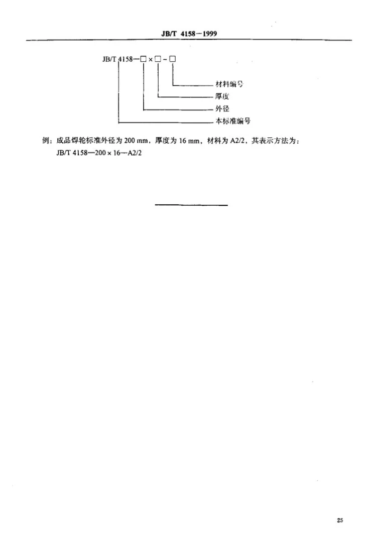 JB/T 4158-1999 缝焊焊轮坯料尺寸第3页预览图