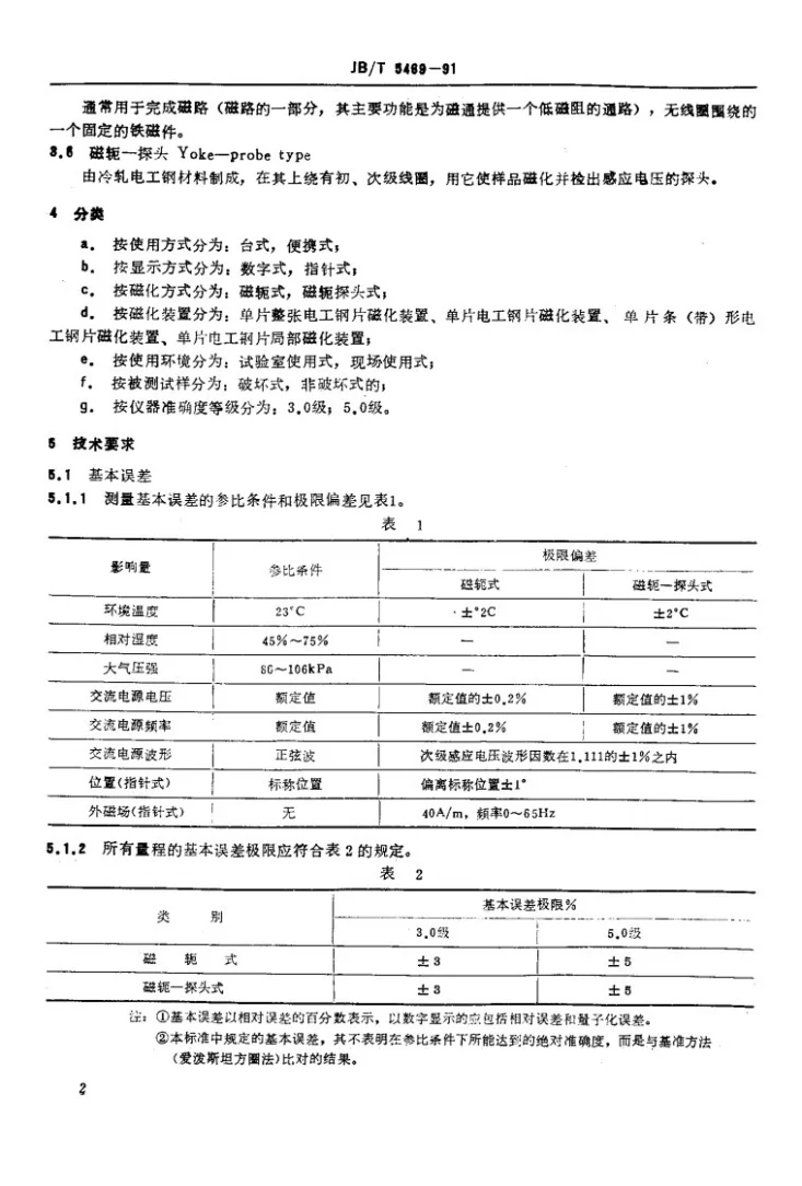 JB/T 5469-1991 单片电工钢片(带)比总损耗测试仪第3页预览图