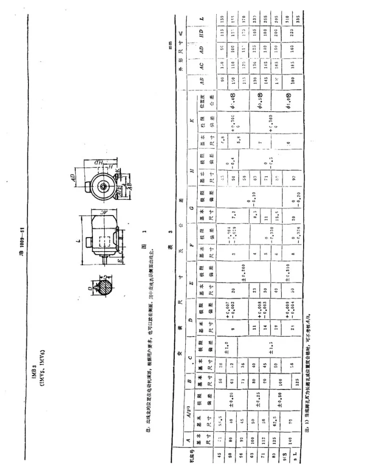 JB 1009-1991 YS系列三相异步电动机技术条件第3页预览图