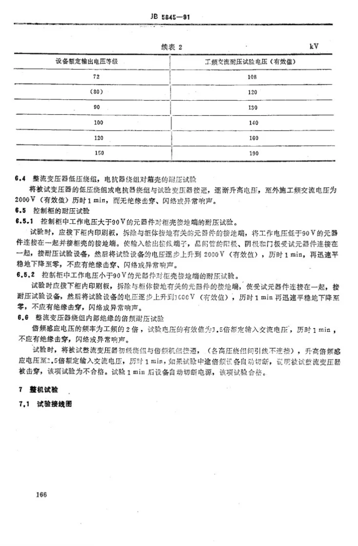 JB 5845-1991 高压静电除尘用整流设备试验方法第3页预览图