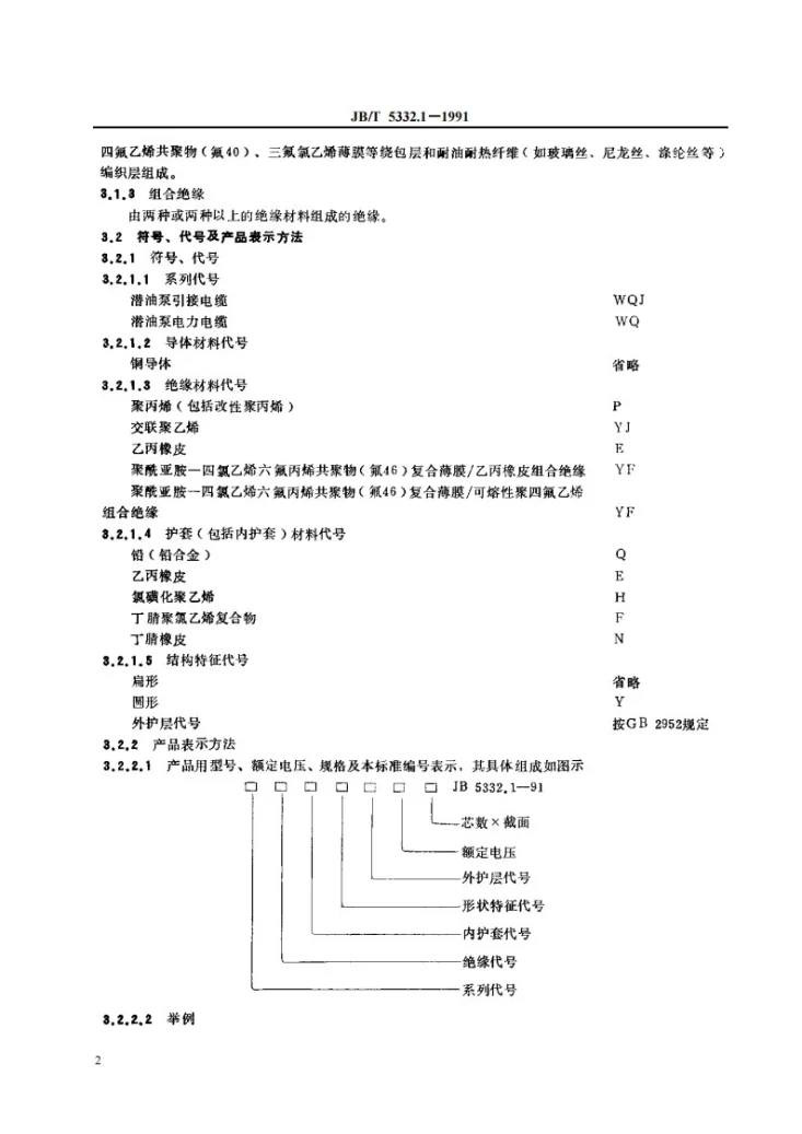 JB 5332.1-1991 额定电压3.6/6KV及以下电动潜油泵电缆 第一部分 一般规定第3页预览图
