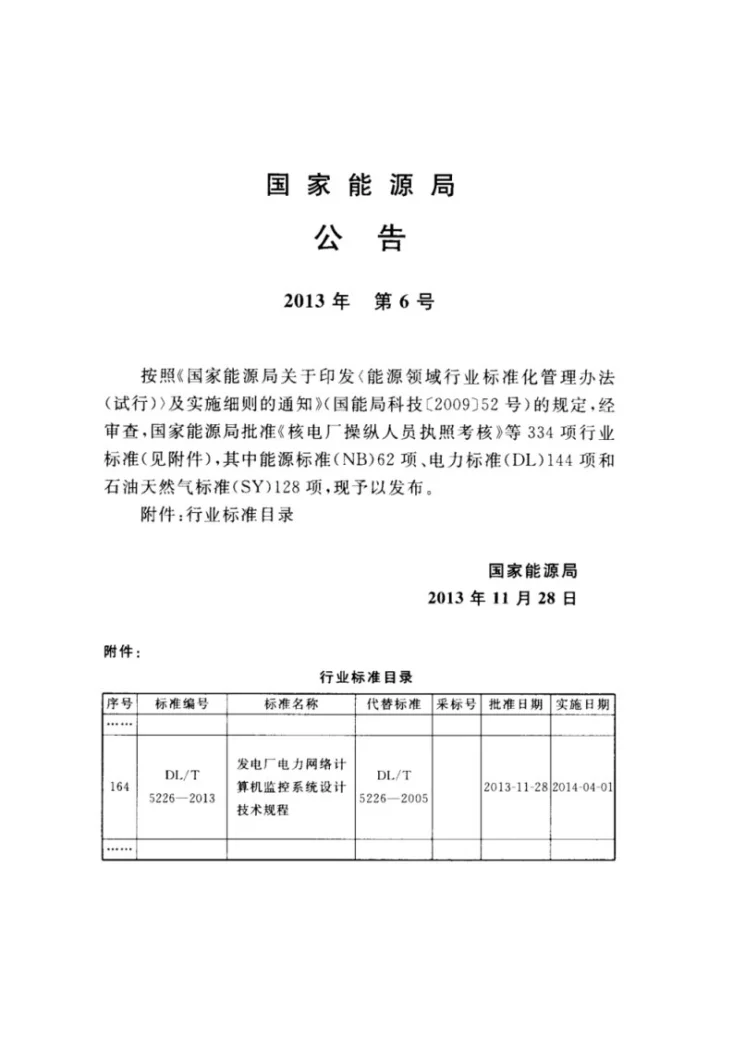 DL/T 5226-2013 发电厂电力网络计算机监控系统设计技术规程第3页预览图