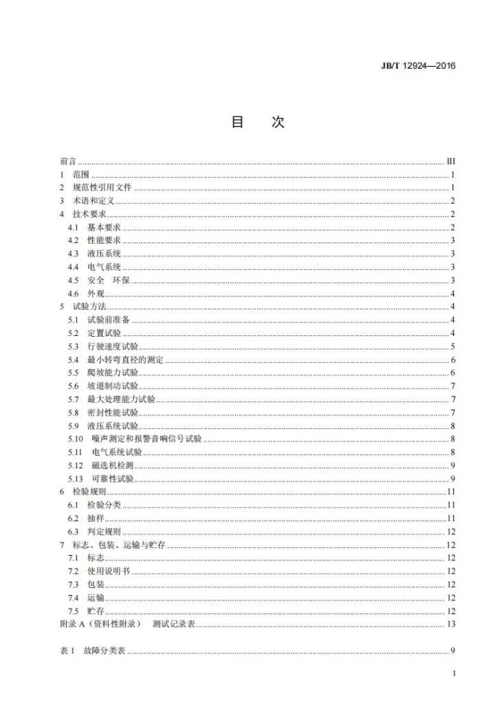 JB/T 12924-2016 建筑施工机械与设备 履带式移动破碎机第3页预览图