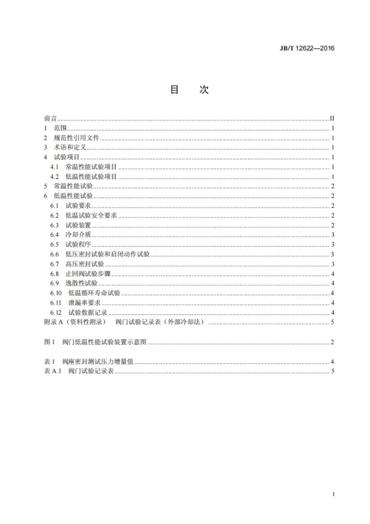 JB/T 12622-2016 液化天然气用阀门 性能试验第3页预览图