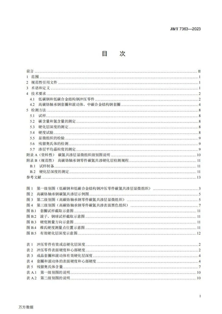 JB/T 7363-2023 滚动轴承 零件碳氮共渗 热处理技术规范第2页预览图