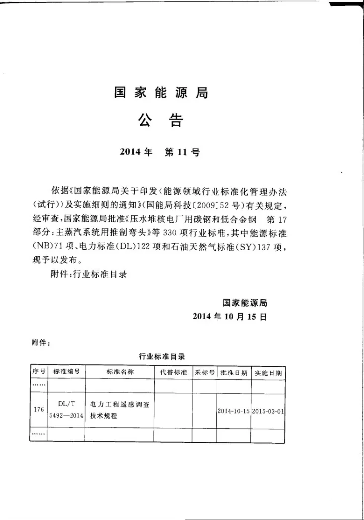 DL/T 5492-2014 电力工程遥感调查技术规程第3页预览图