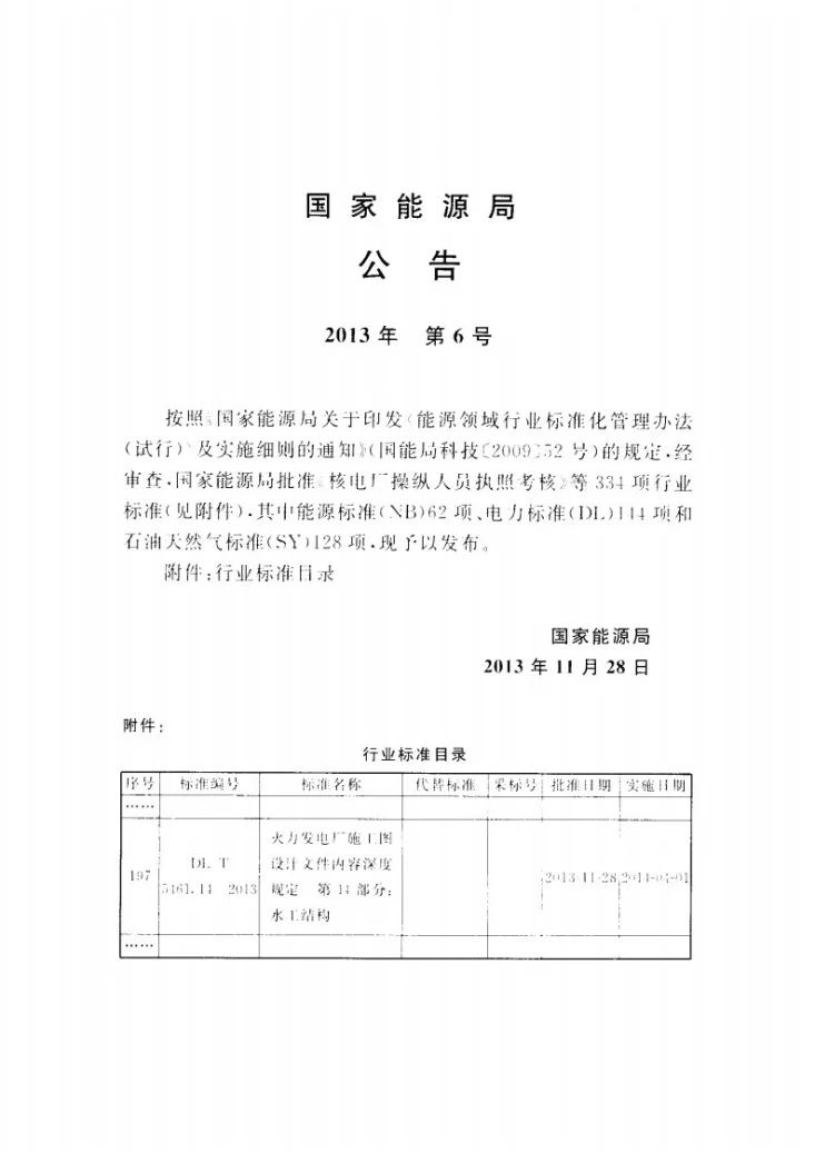 DL/T 5461.14-2013 火力发电厂施工图设计文件内容深度规定 第14部分： 水工结构第3页预览图
