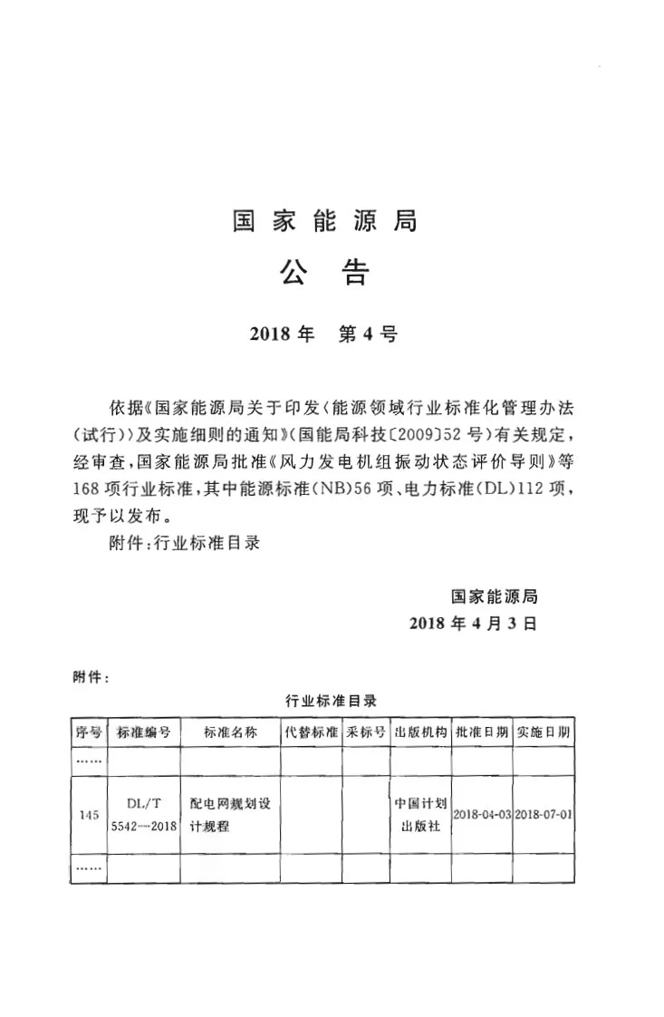 DL/T 5542-2018 配电网规划设计规程第3页预览图