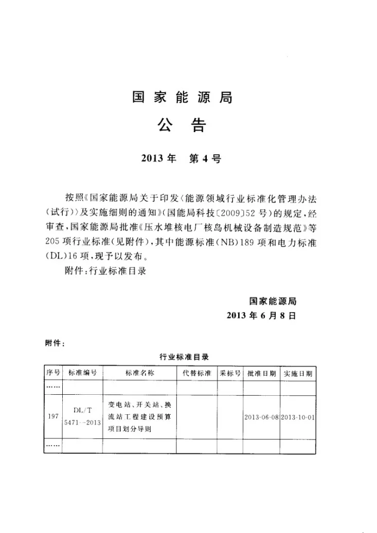 DL/T 5471-2013 变电站、开关站、换流站工程建设预算项目划分导则第3页预览图