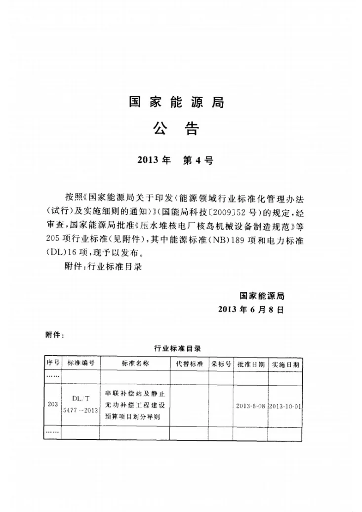 DL/T 5477-2013 串联补偿站及静止无功补偿工程建设预算项目划分导则第3页预览图