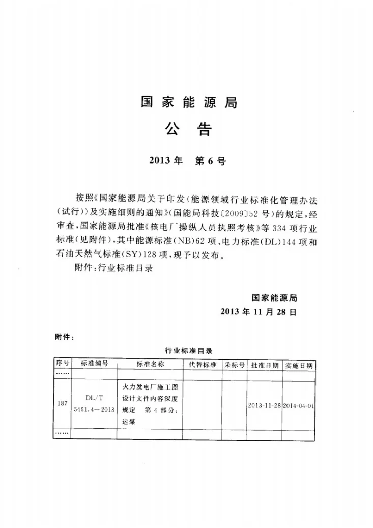 DL/T 5461.4-2013 火力发电厂施工图设计文件内容深度规定 第4部分: 运煤第3页预览图