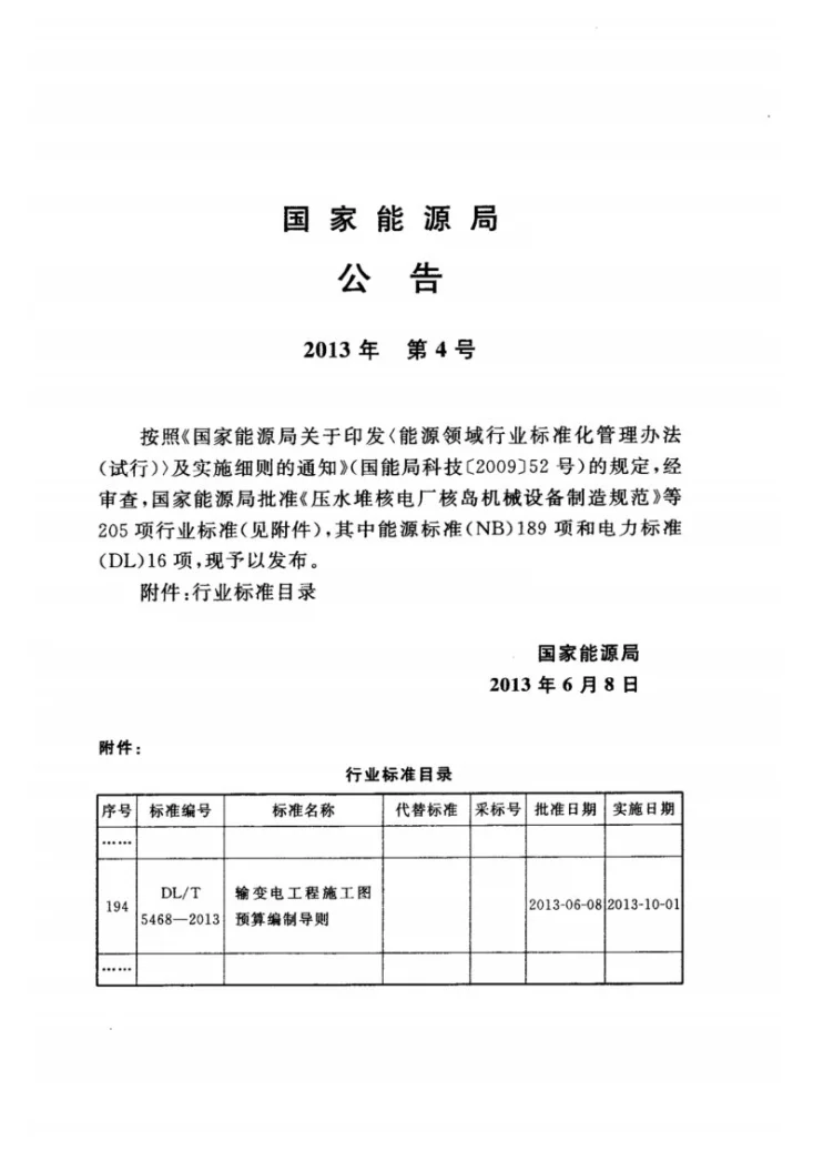 DL/T 5468-2013 输变电工程施工图预算编制导则第3页预览图