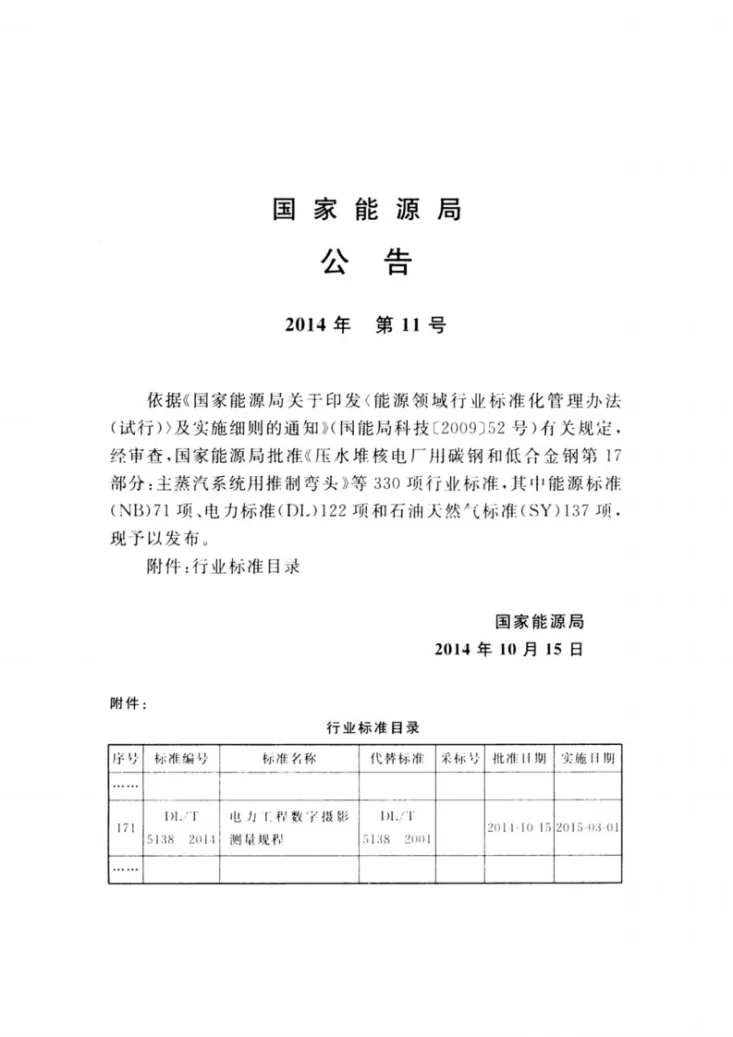 DL/T 5138-2014 电力工程数字摄影测量规程第3页预览图