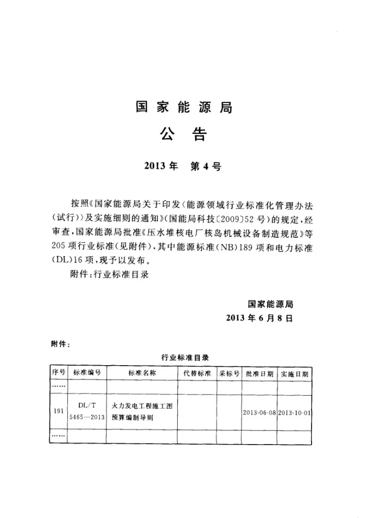 DL/T 5465-2013 火力发电工程施工图预算编制导则第3页预览图