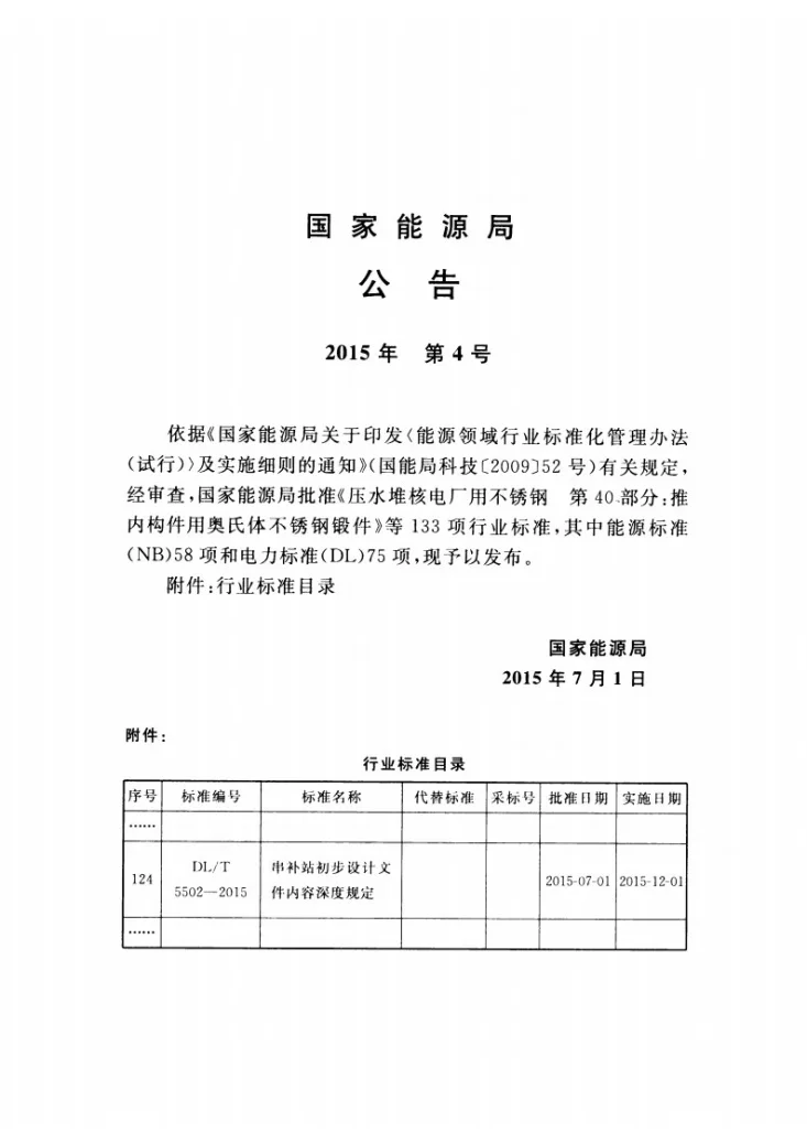 DL/T 5502-2015 串补站初步设计内容深度规定第3页预览图