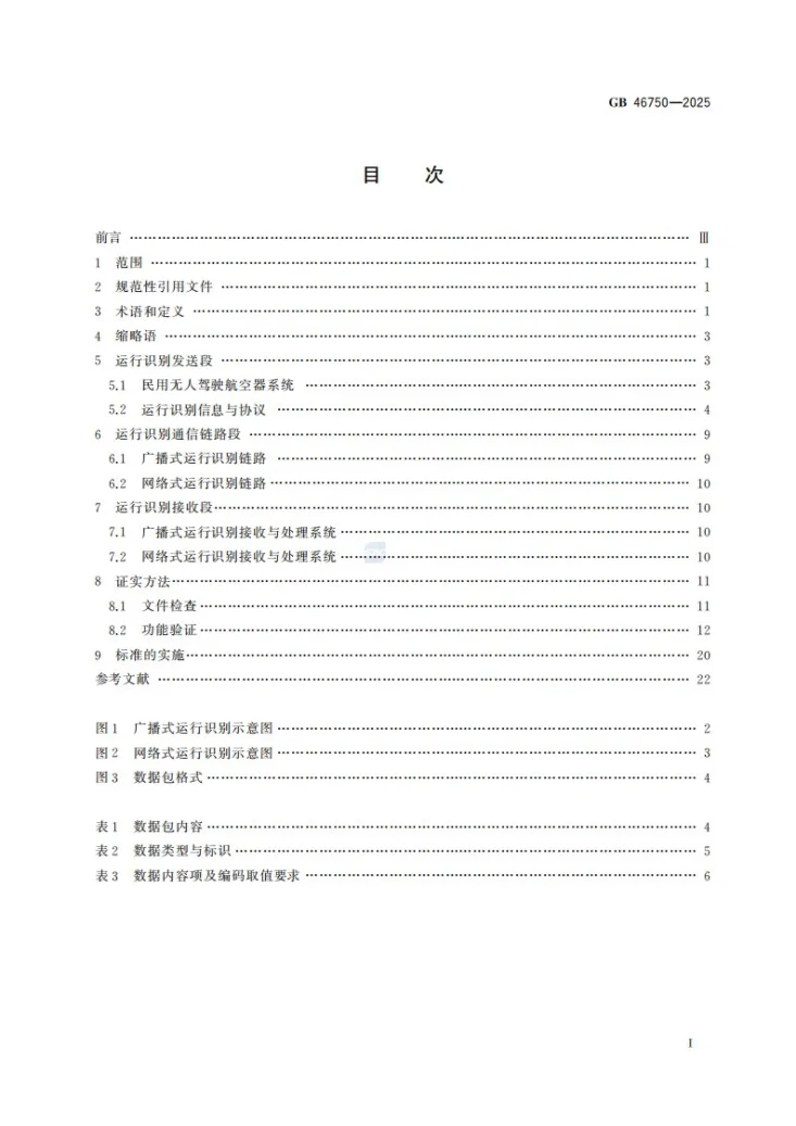 GB 46750-2025 民用无人驾驶航空器系统运行识别规范第3页预览图