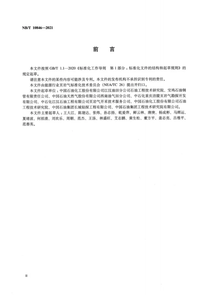 NB/T 10846-2021 页岩气连续油管完井设计及作业规程第3页预览图