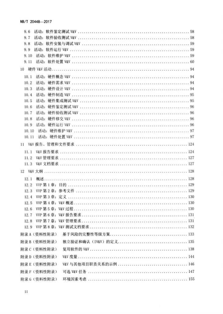 NB/T 20448-2017 核电厂系统和软件的验证和确认第3页预览图