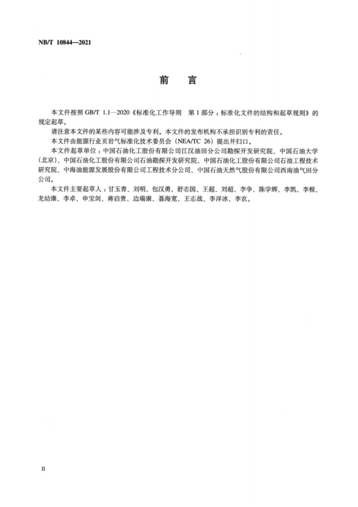 NB/T 10844-2021 海相页岩（气）地球化学评价方法第3页预览图