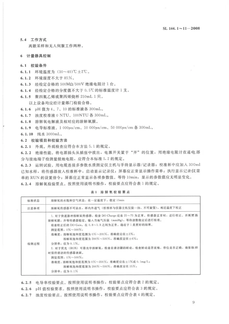 SL 144.2-2008 多参数现场水质测定仪校验方法第3页预览图