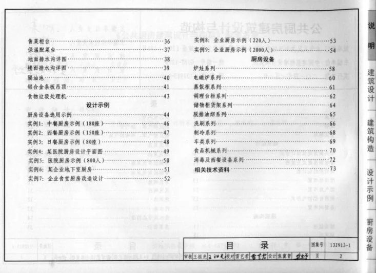13J913-1 《公共厨房建筑设计与构造》第3页预览图