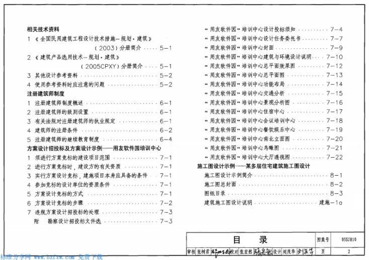 05SJ810 建筑实践教学及见习建筑师图册第2页预览图