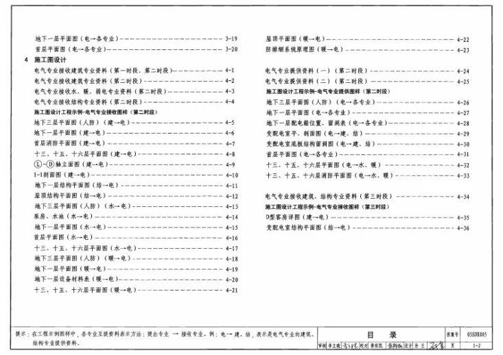 05SDX005 民用建筑工程设计互提资料深度及图样－电气专业第2页预览图